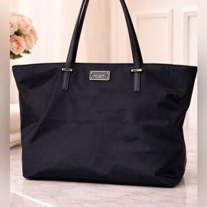 kate spade Black Nylon Bag with Gold Plate